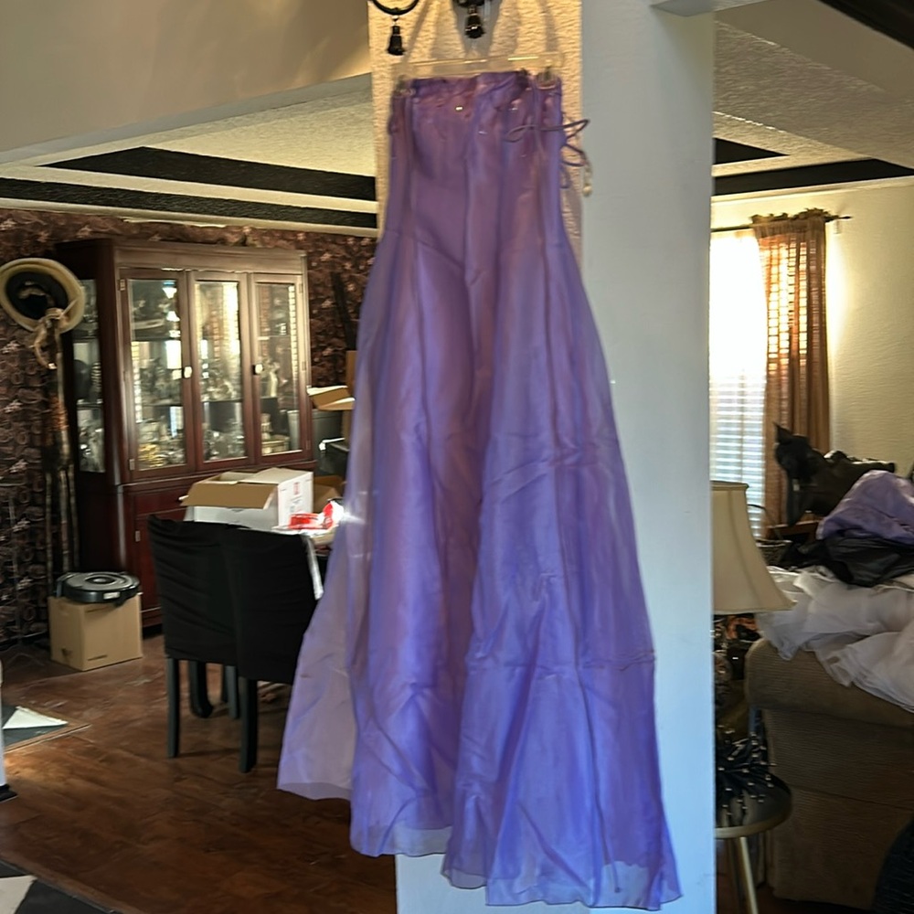 Beautiful violet dress to use for prom on special occasions